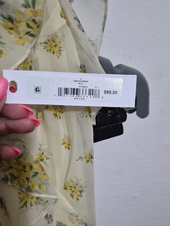 Steve Madden Cream Floral Ruffle Jumpsuit - Picture 5 of 6